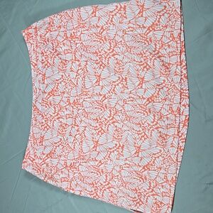 Coral Bay Golf Womens Size 18 Orange and White Skort